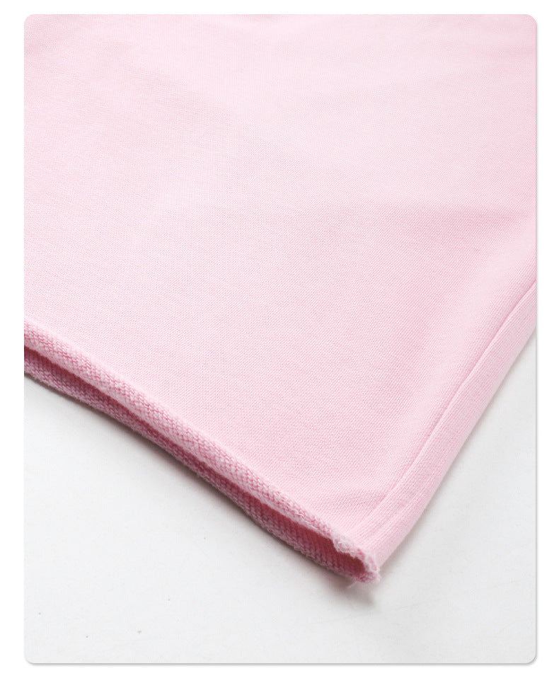 Oversize Spray-dyed Short-sleeve T-shirt & Spray-dyed Short Sweatpants Setup WN6639