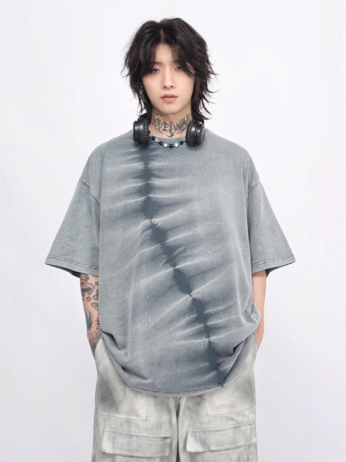 Oversize Tie Dye Short Sleeve T-shirt WN6550