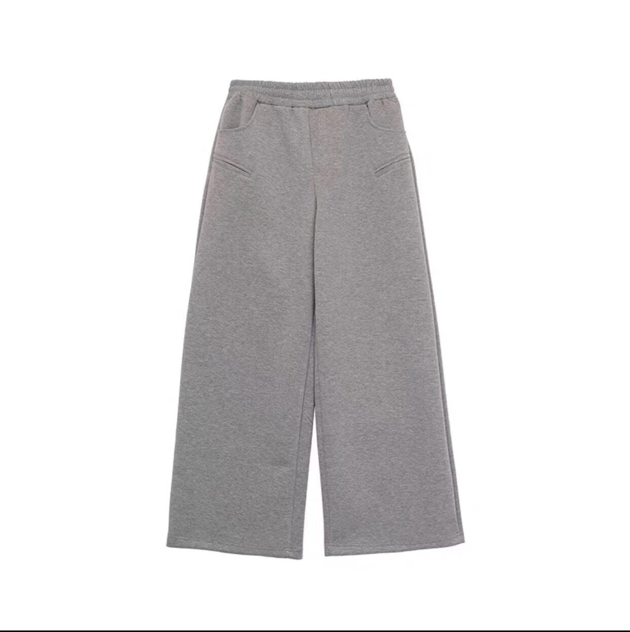 Zipper Hoodie & Wide Leg Sweatpants Setup WN25363