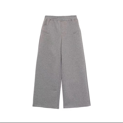 Zipper Hoodie & Wide Leg Sweatpants Setup WN25363