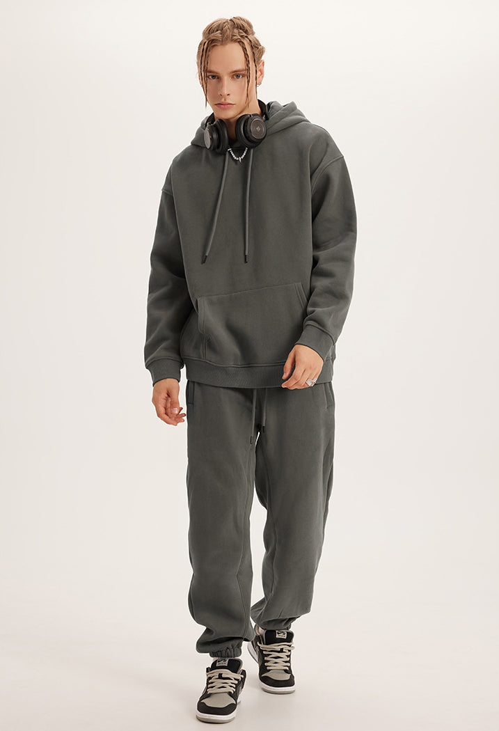 Fleece Linning Oversize Hoodie & Fleece Linning Sweatpants WN9945