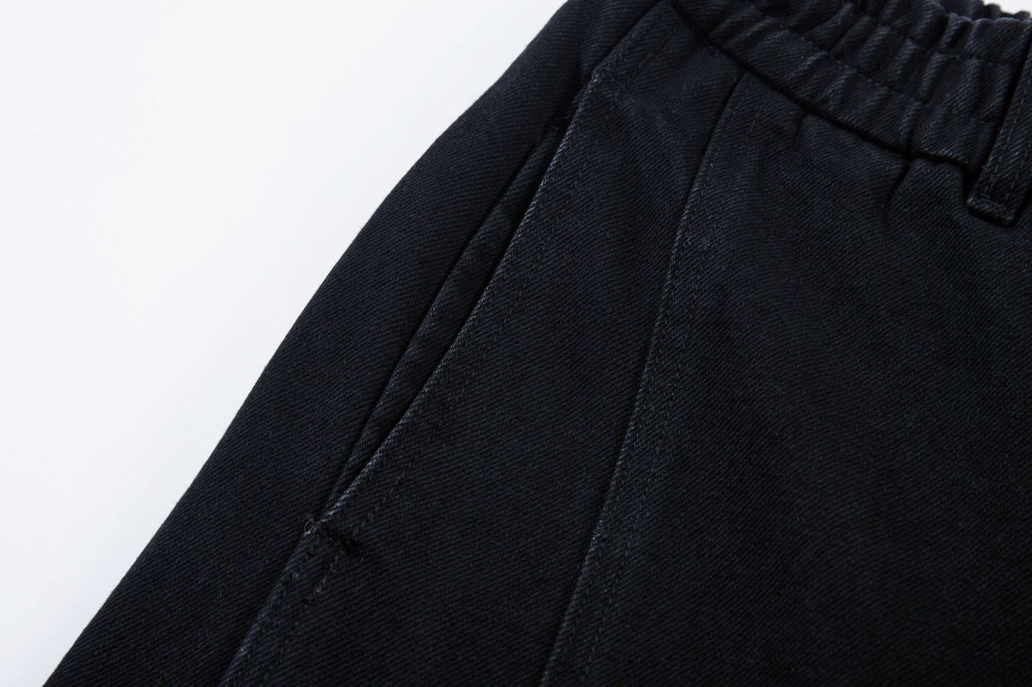 Washed Curved Panel Denim Jeans WN13127