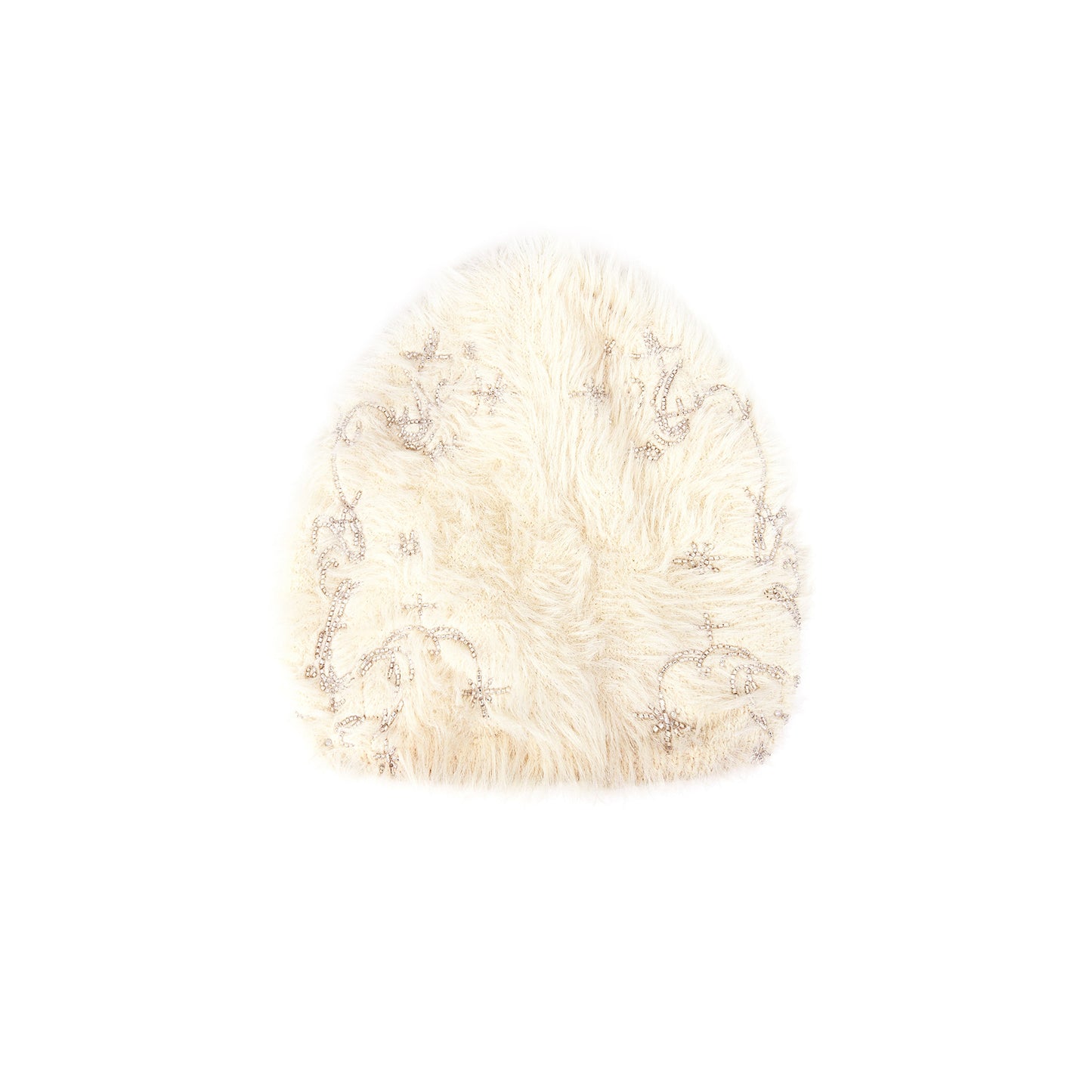 Fake Fur Embroidery Knit Hat WN22689