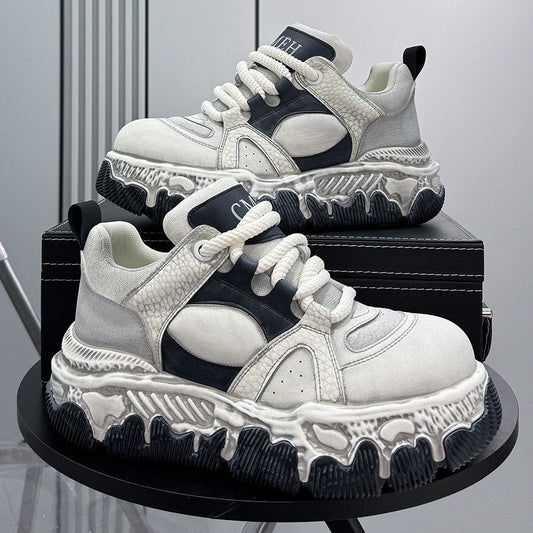 Panel Rope Lace Chunky Sole Sneakers WN24663