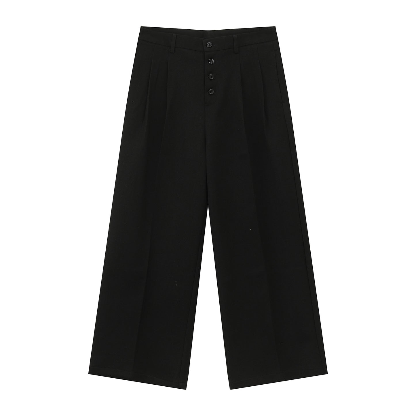 Button Pleats Wide Leg Trousers WN24996