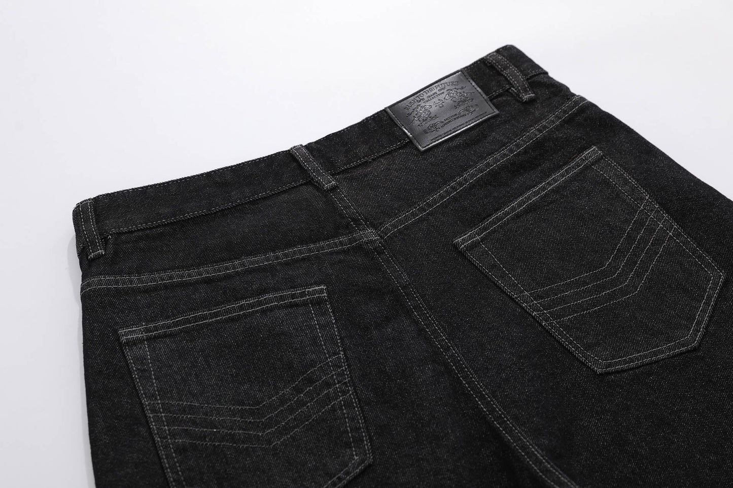 Raw Asymmetrical Button Denim Half Jeans WN26120