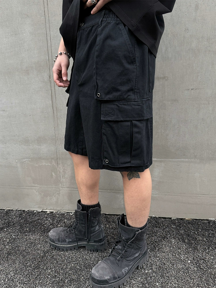 Washed Short Cargo Pants WN17668