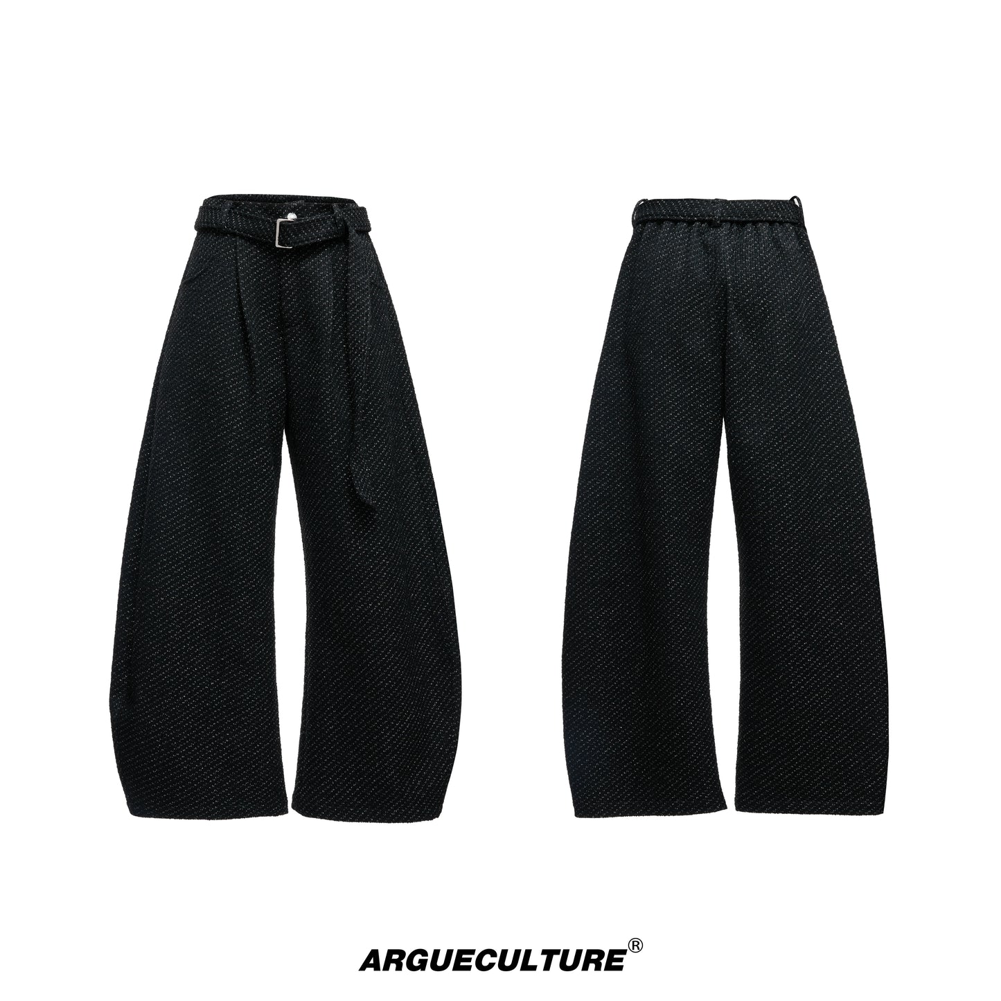 Pearl Button Textured Jacket & Wide Leg Pants Setup WN20529