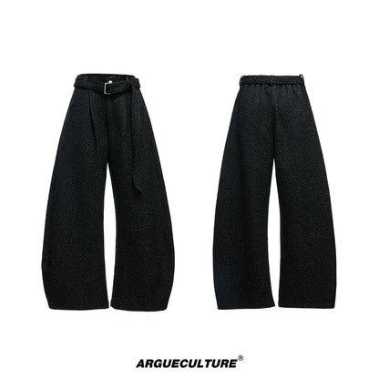 Pearl Button Textured Jacket & Wide Leg Pants Setup WN20529