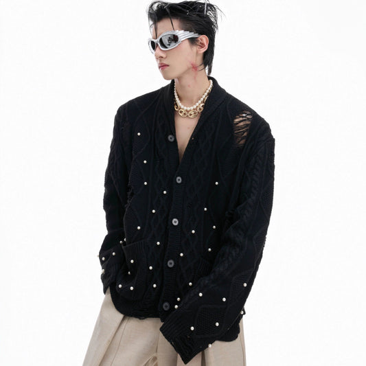 Pearl Hollow Knit Cardigan WN20676