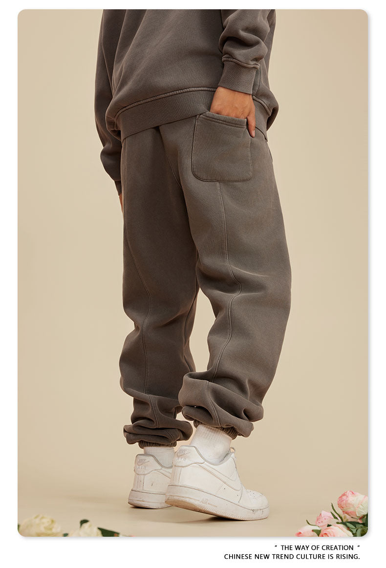 Wide-leg Washed Sweatpants WN6462