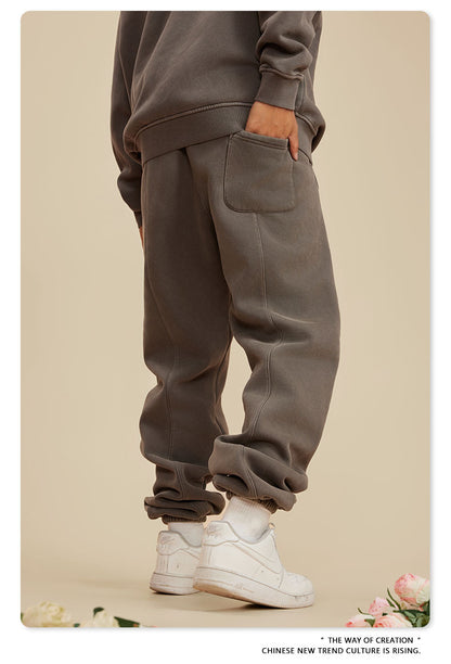 Wide-leg Washed Sweatpants WN6462