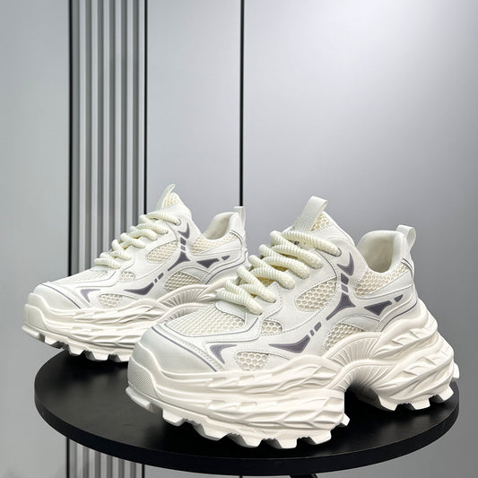 Mesh Panel Chunky Sole Sneakers WN24587