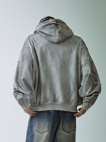 Heavyweight Print Terry Cloth Oversize Hoodie WN12194