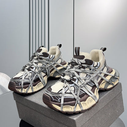 Mesh Strap Metallic Sneakers WN24672