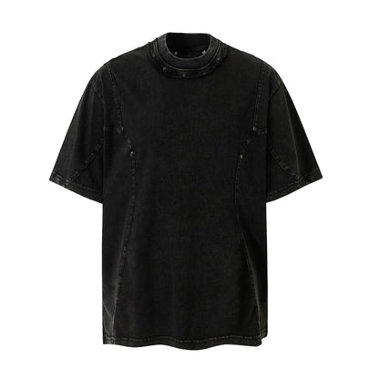 Studs Washed Short Sleeve T-Shirt WN26765