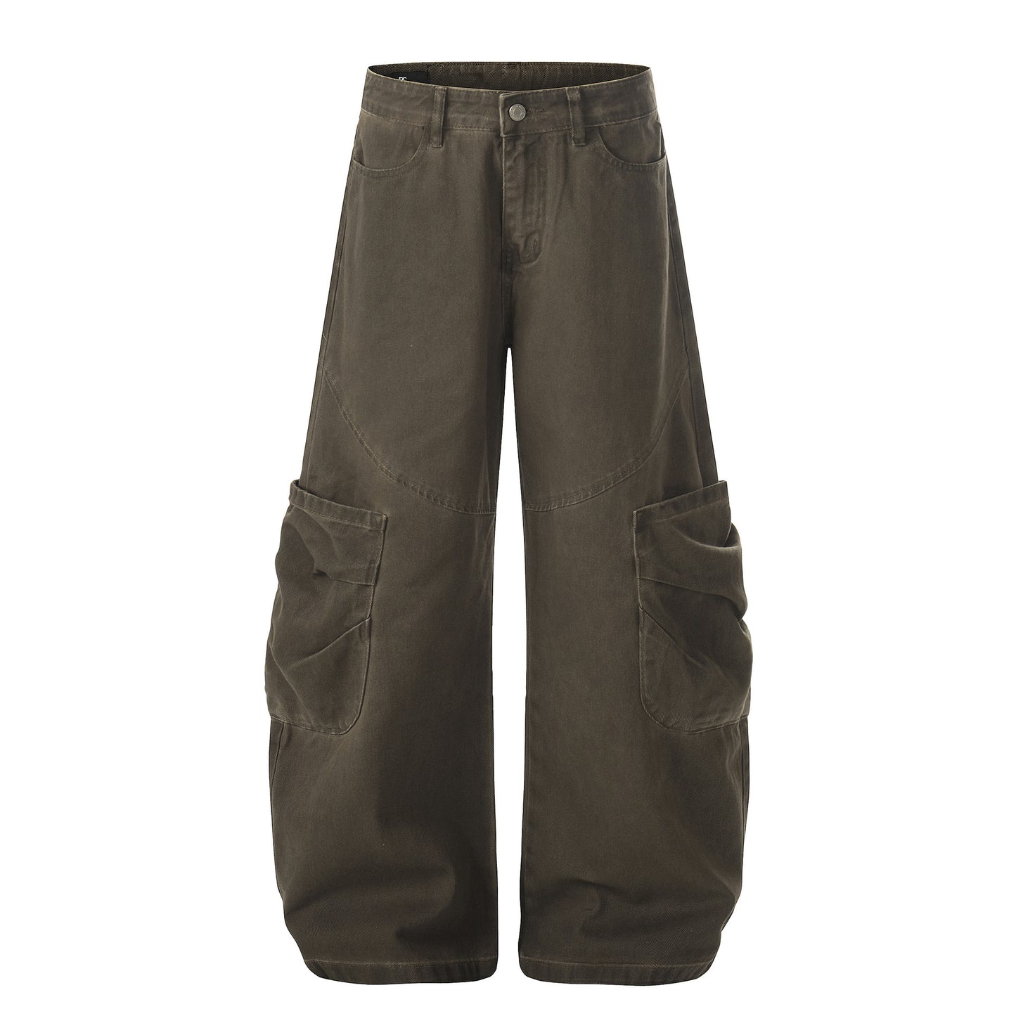 Deconstruction Multi Pocket Curved Cargo Pants WN25986