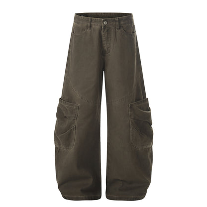Deconstruction Multi Pocket Curved Cargo Pants WN25986