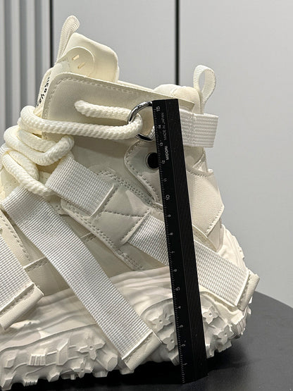 Strap Buckle Platform Chunky Sole Sneakers WN24644