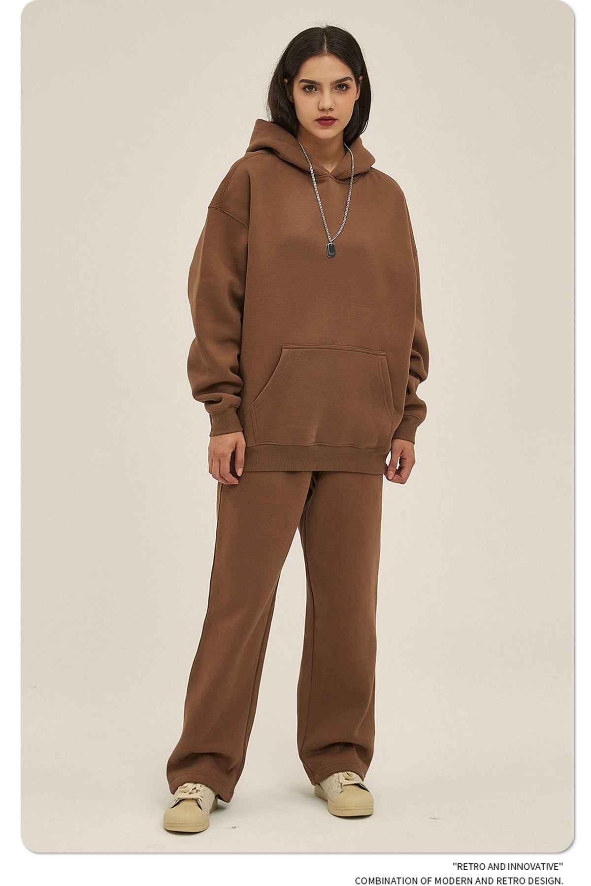 Oversize Heavyweight Hoodie & Heavyweight Sweatpants Setup WN6638-K