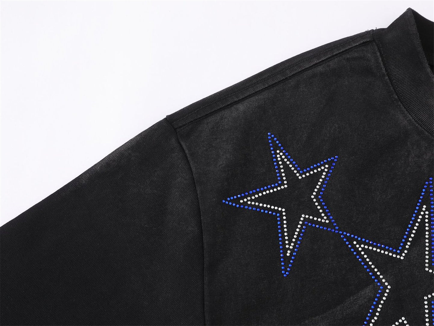 Star Rhinestone Short Sleeve T-Shirt WN26753