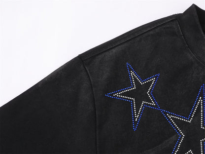 Star Rhinestone Short Sleeve T-Shirt WN26753