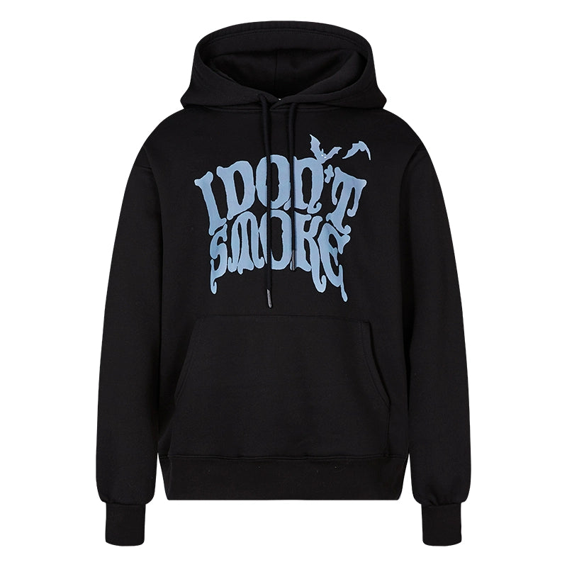 Logo Print Castle Design Pullover Hoodie WN10085