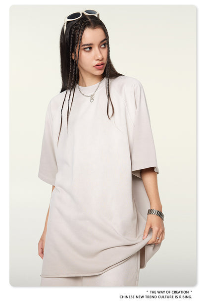 Washed Oversize Raglan-sleeve T-shirt WN6430