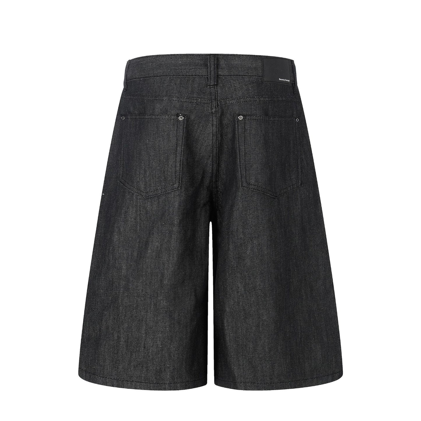 Raw Denim Rivet Wide Leg Half Pants WN26059