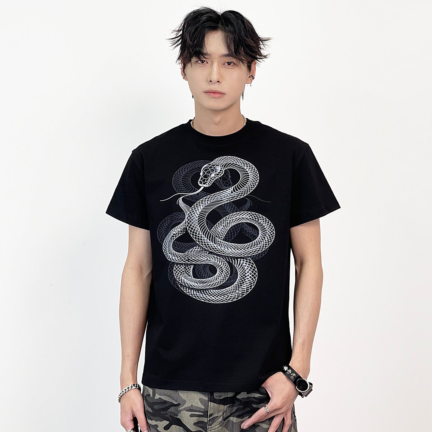 Short Length Structured Shoulder Short Sleeve T-Shirt WN24243