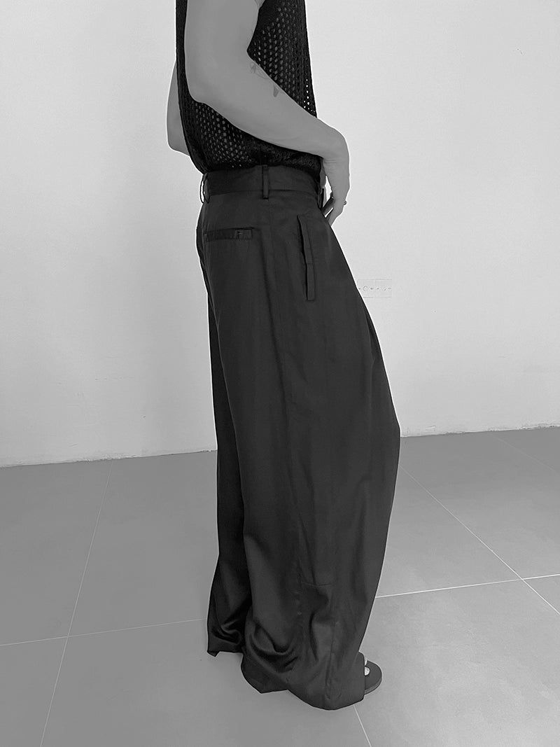 Linen Tuck-in Wide Leg Pants WN21578