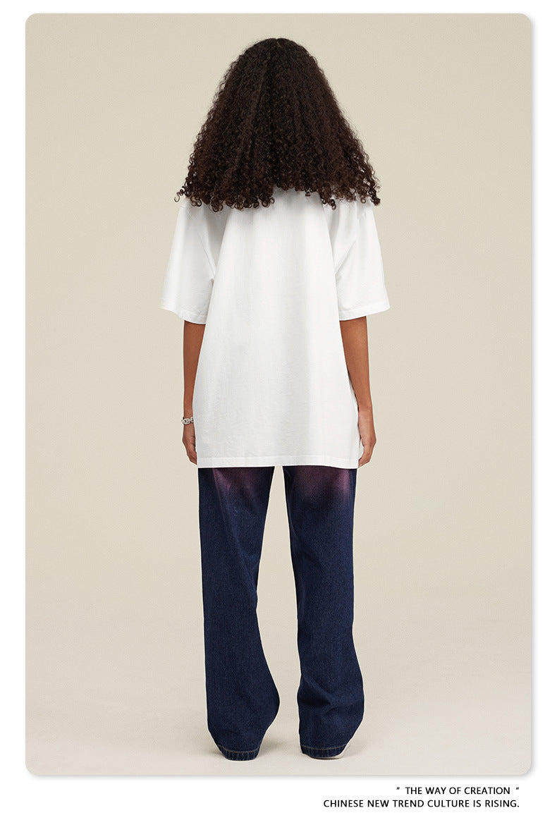 Cotton Heavy Weight Print Short Sleeve T-Shirts WN7827