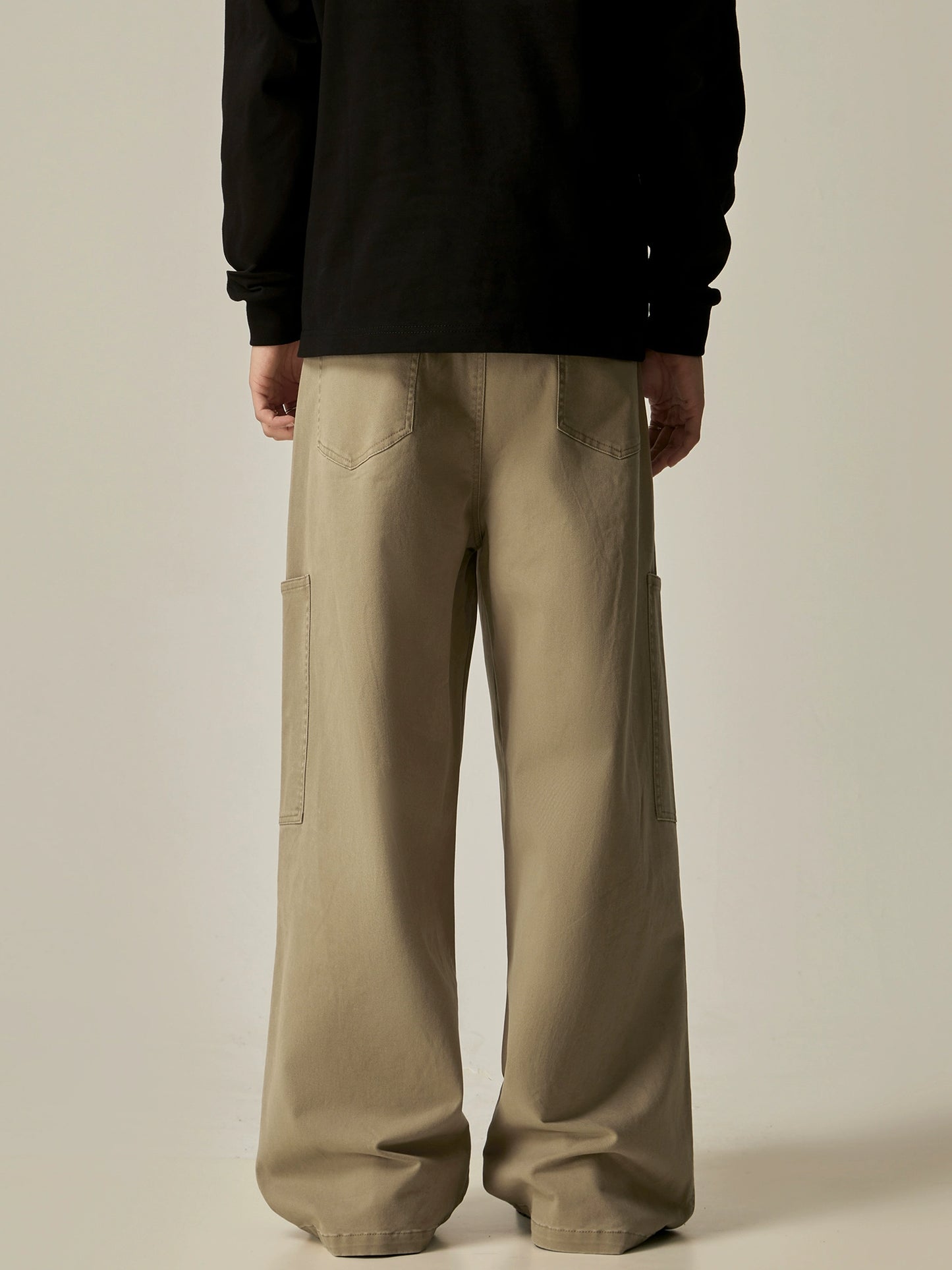 Washed Wide Leg Cargo Pants WN8965