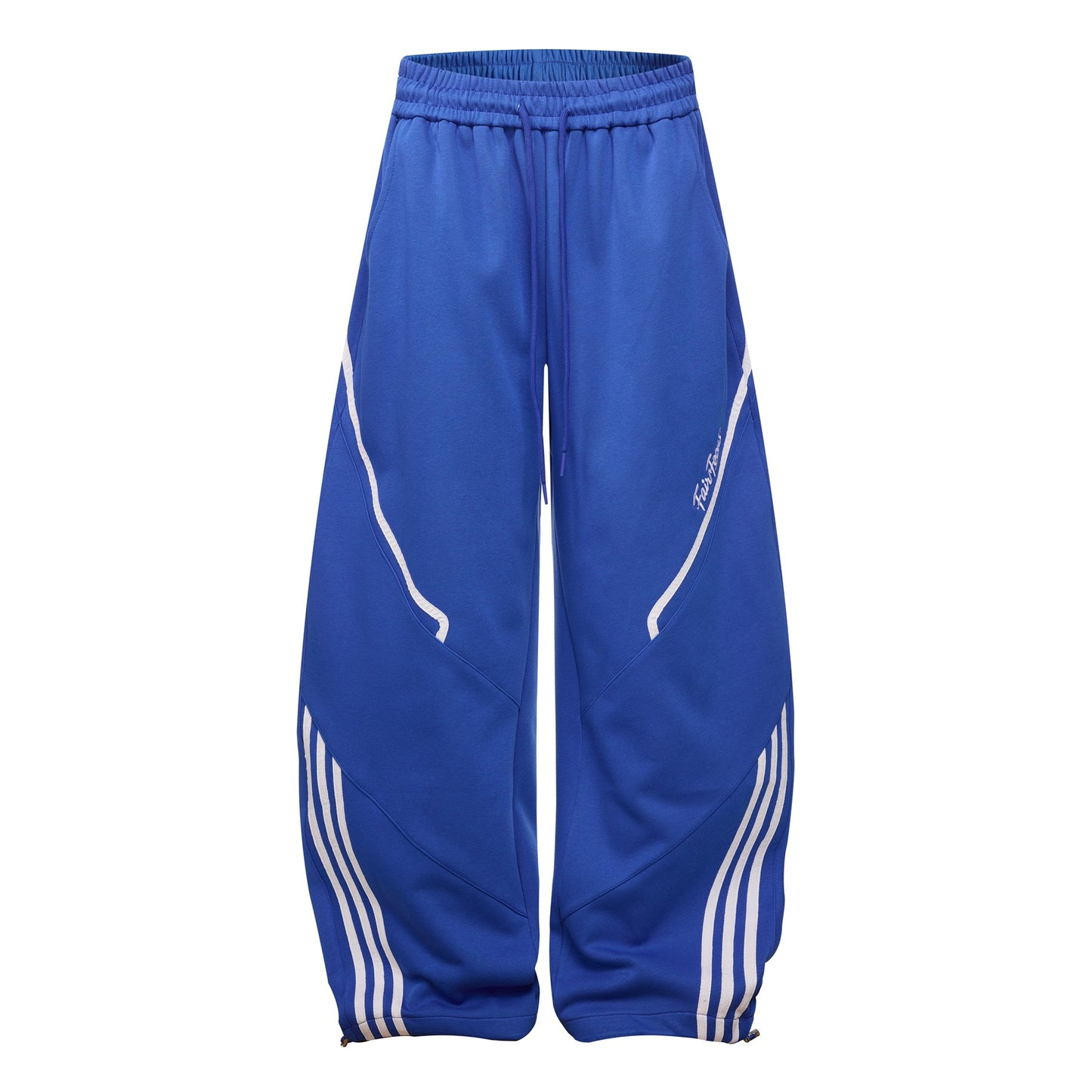 Sporty Stripe Panel Wide Leg Sweatpants WN26135