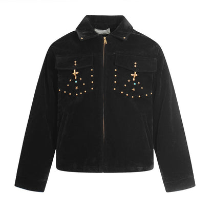 Studs Pocket Zipper Jacket WN28006