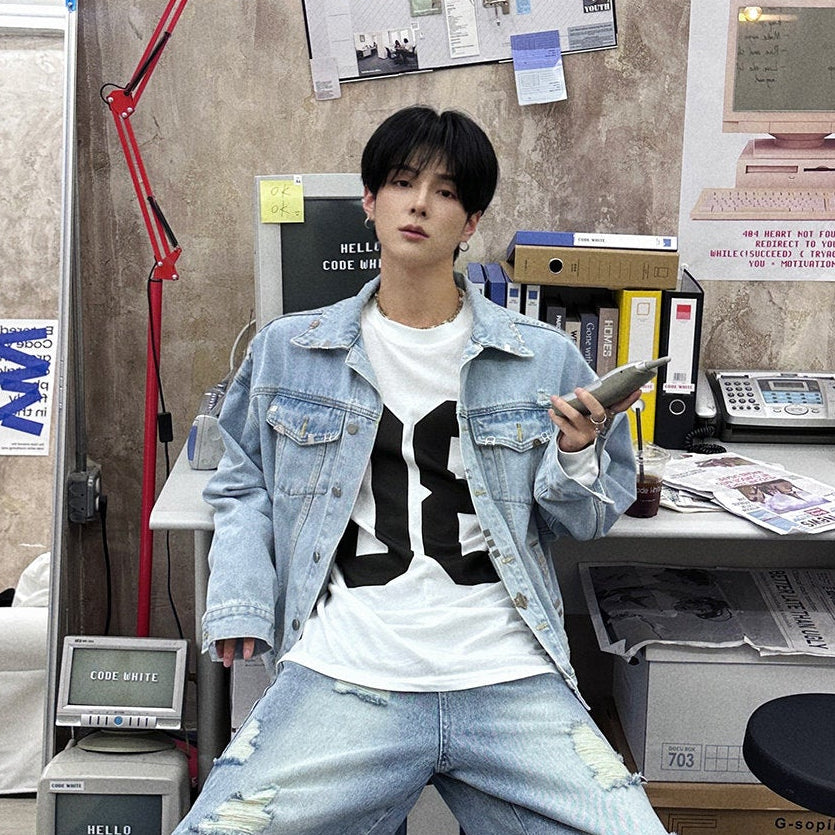 Oversize Letter Long Sleeve T-Shirt WN25075