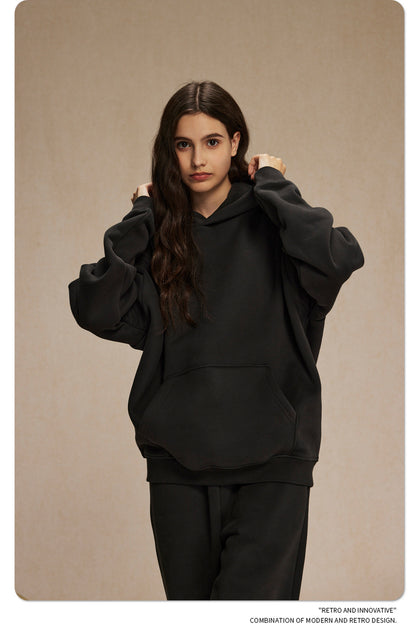 Oversize Plain Hoodie WN9968