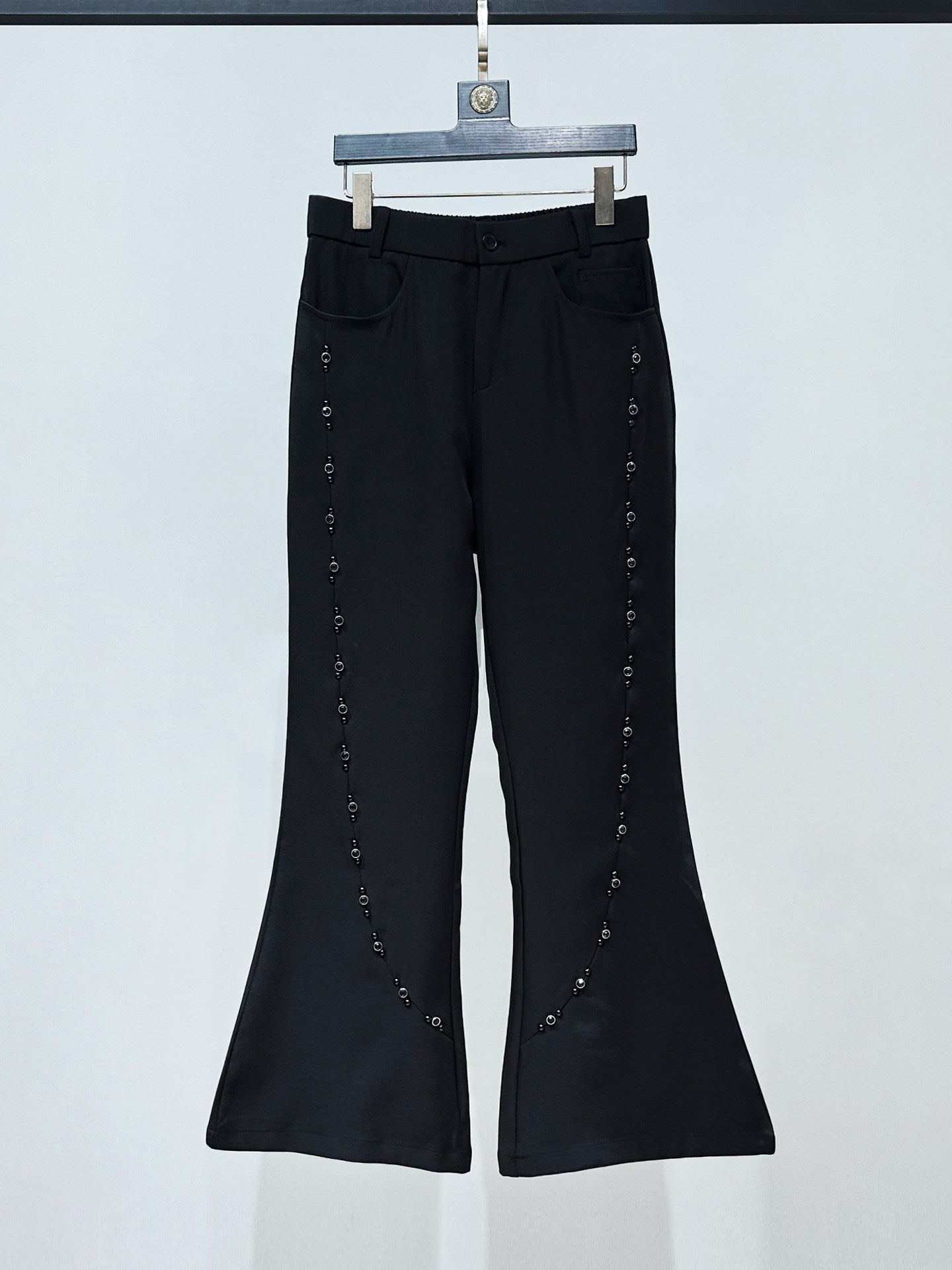 Beaded Tailored Jacket & Flare Trousers Setup WN23850
