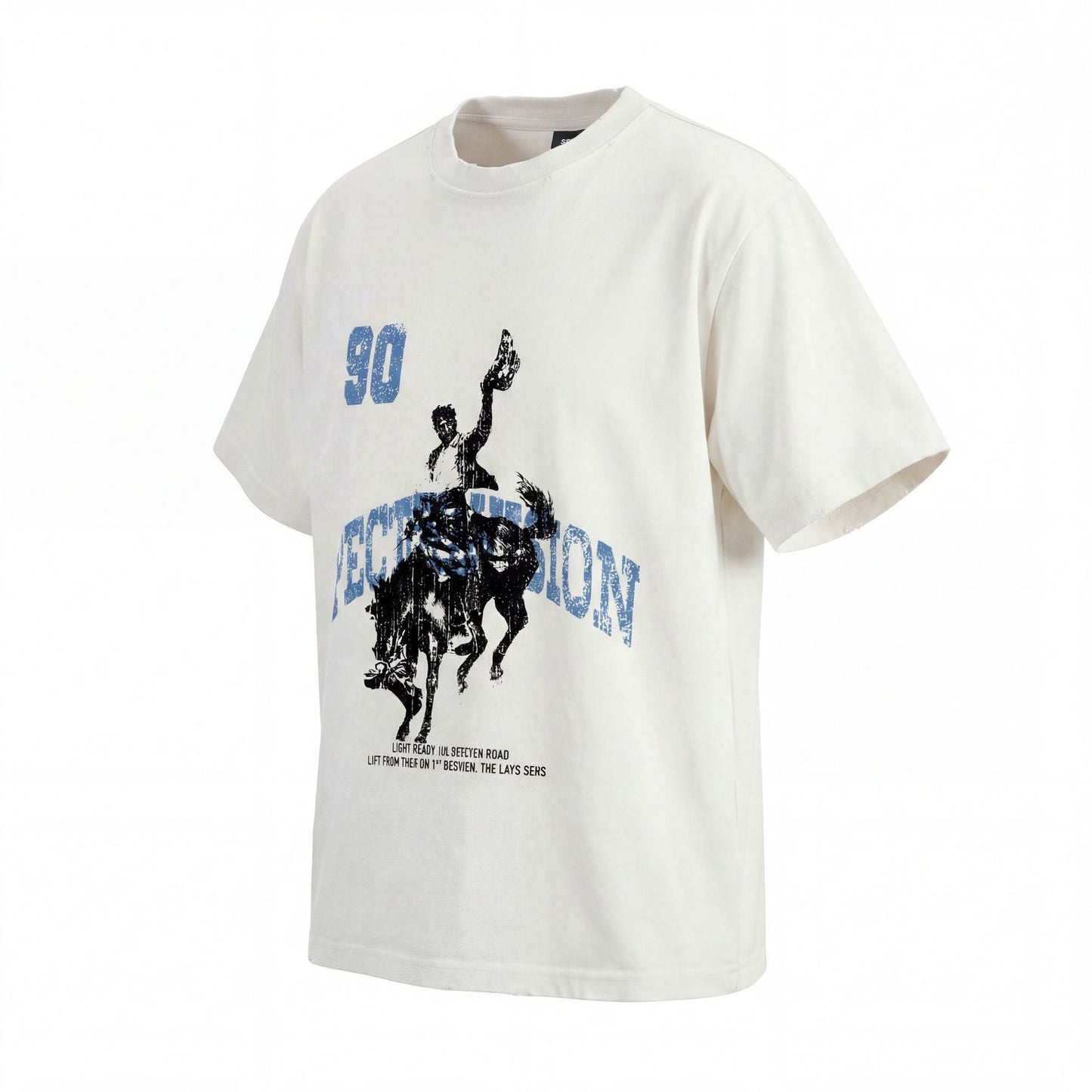 Art Letter Print Short Sleeve T-Shirt WN25783