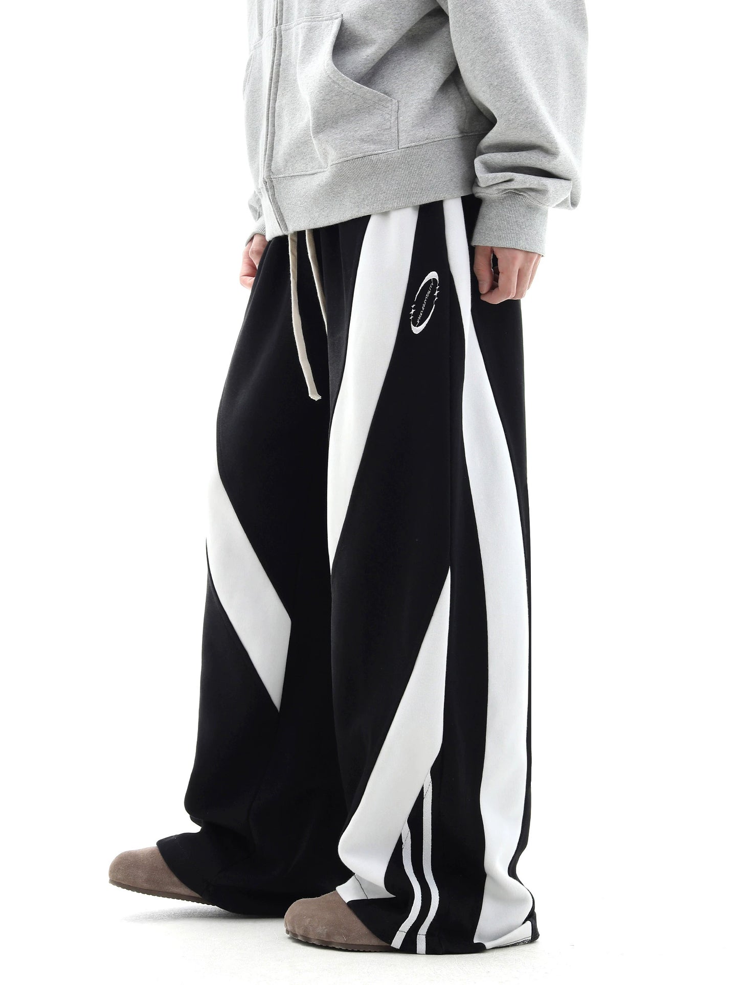 Color-Block Wide-Leg Sweatpants WN10519