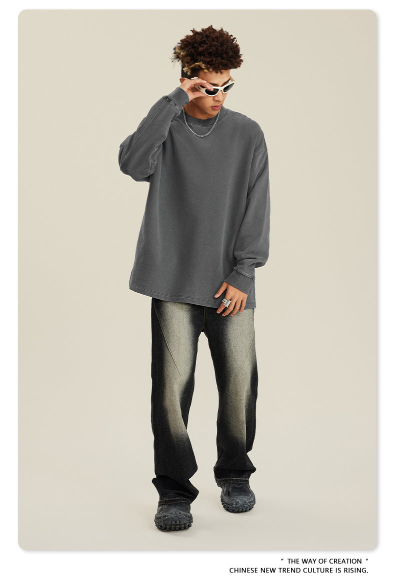 Washed Damage Flare Denim Jeans WN6415