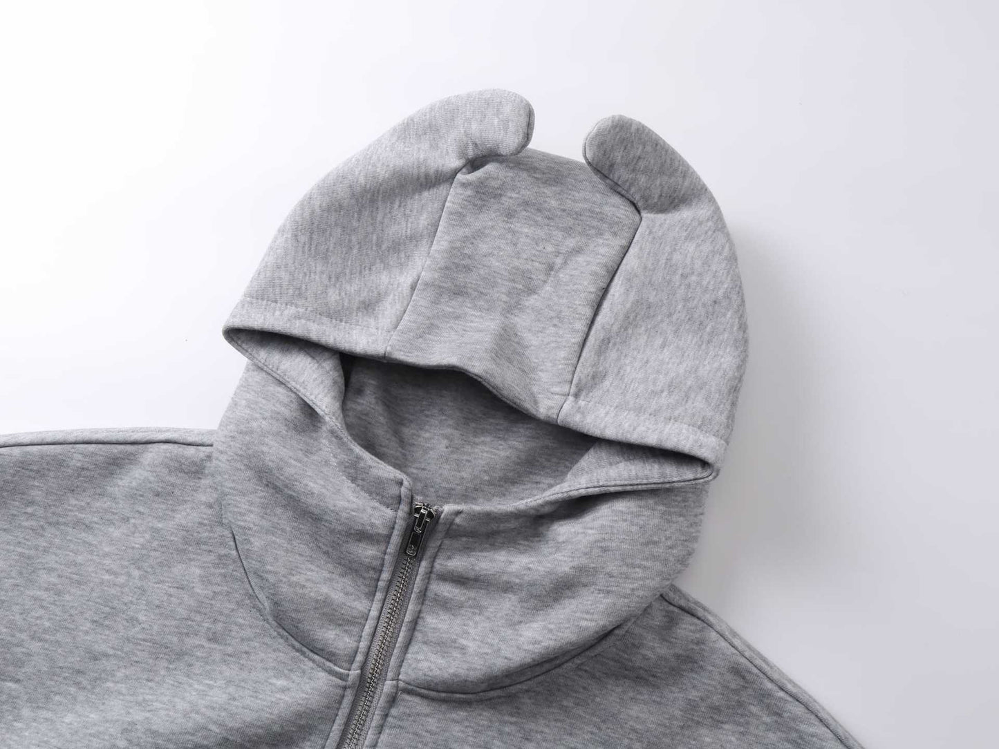 Devil Ear Washed Zipper Hoodie WN12684
