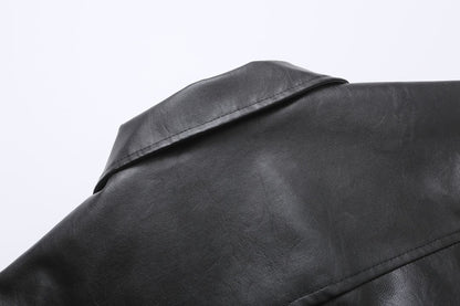 Oersize PU Leather Jacket WN14070