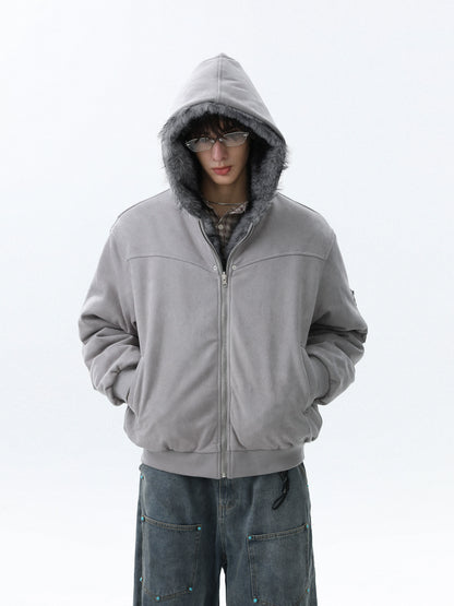 Reversible Thick Hooded Jacket WN22086