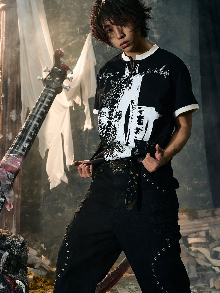 Graphic Print Short Sleeve T-Shirt WN15835