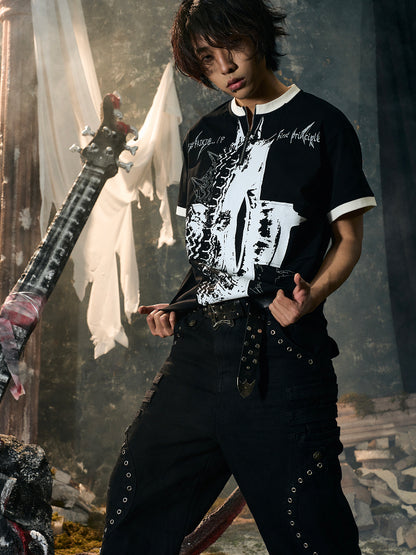 Graphic Print Short Sleeve T-Shirt WN15835