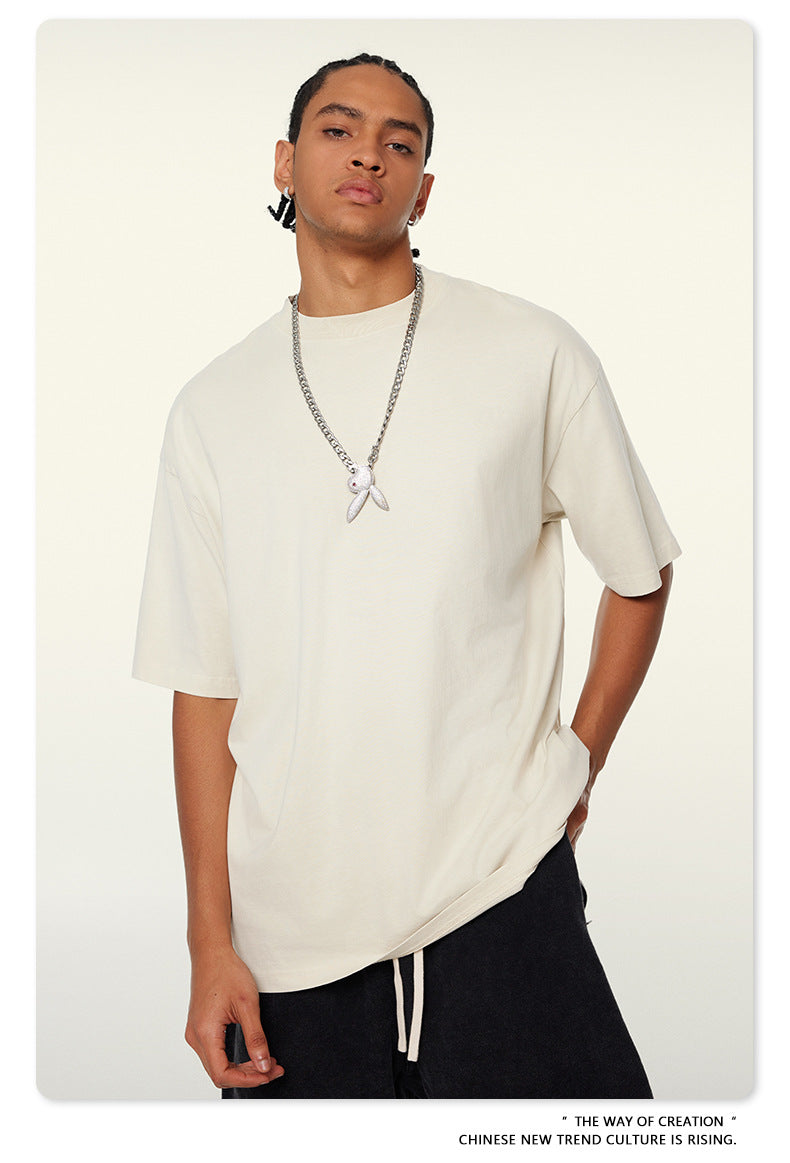 Washed Oversize Short-sleeve T-shirt WN6457