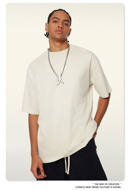 Washed Oversize Short-sleeve T-shirt WN6457