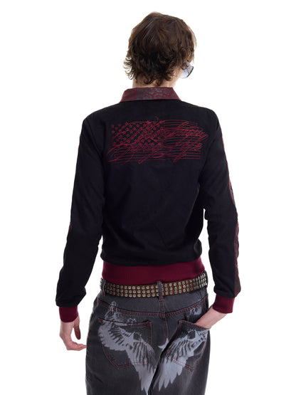 Side Stripe Back Logo Print Jacket WN27239