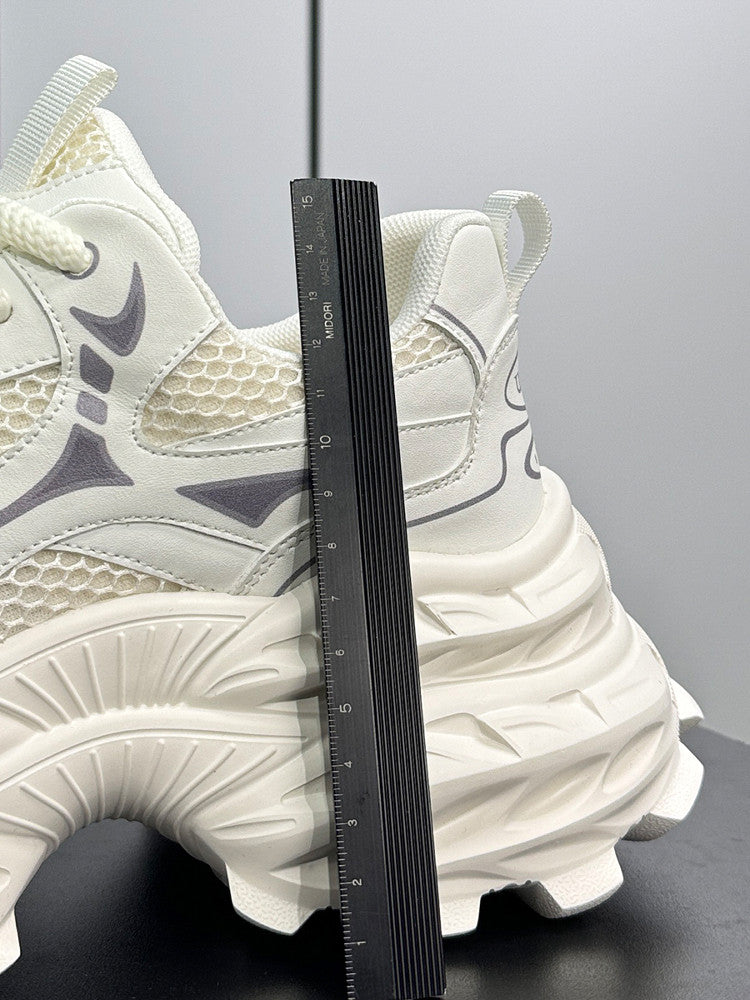 Mesh Panel Chunky Sole Sneakers WN24587